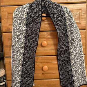 Michael Kors Monogram Black and White Scarf